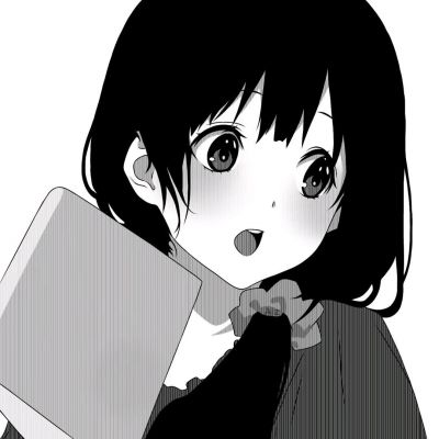 玥玥  黑白动漫超可爱情头，一对两张(图3)