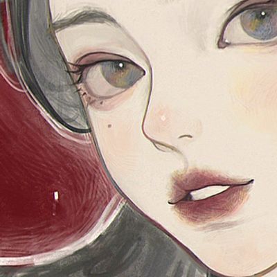 氛围感魅力手绘插画女头集｜十里顾清欢(图1)