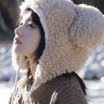 看起来特别暖和的冬日雪地女头，y棉耳日记(图4)