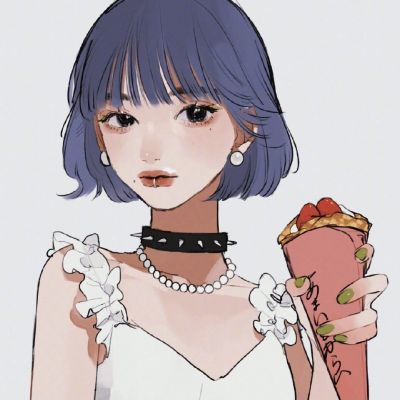 意境气质手绘插画女头集｜谁位居榜首(图10)