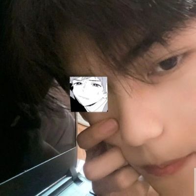 酥酥/男头“你现在在哪里，想着谁，爱着谁，在等谁。” 还有我很爱你(图1)