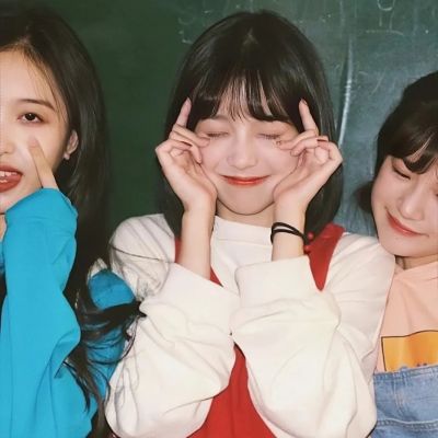 许寻/三人闺蜜头/关系越好合照越少(图2)