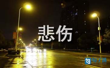 2021年有关形容悲伤的句子46句