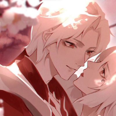 一对两张唯美手绘动漫情头集｜聊寄一枝春(图9)