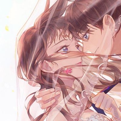 一对两张唯美手绘动漫情头集｜聊寄一枝春(图5)