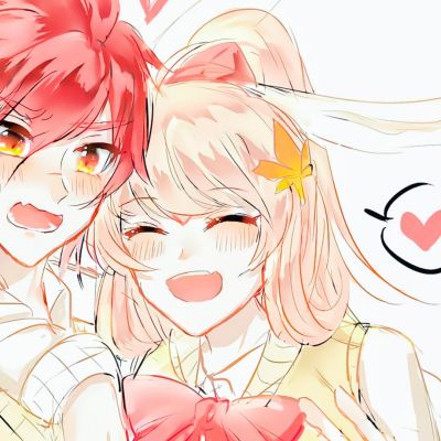 一对两张唯美手绘动漫情头集｜聊寄一枝春(图8)