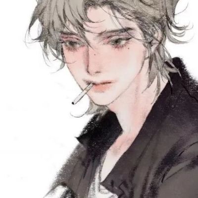 氛围感魅力手绘插画男头集｜别总说反话(图7)