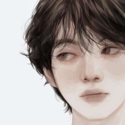 氛围感魅力手绘插画男头集｜别总说反话(图1)