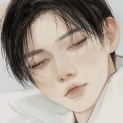 氛围感魅力手绘插画男头集｜别总说反话(图6)