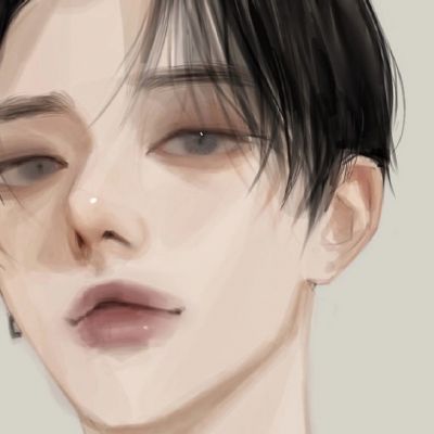 氛围感魅力手绘插画男头集｜别总说反话(图3)