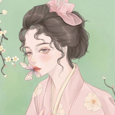 意境魅力手绘插画女头集｜玫瑰难抵心动(图7)