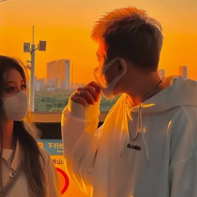 情侣头像意境ins一对两张恩爱(图6)