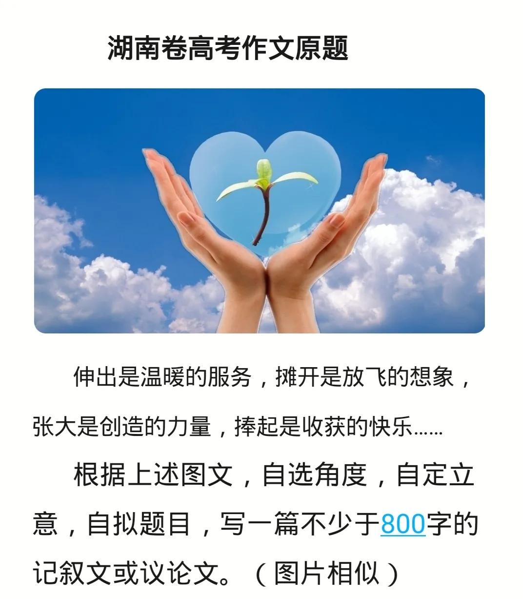 湖南高考满分作文《掌上乾坤》，文字能力不一般