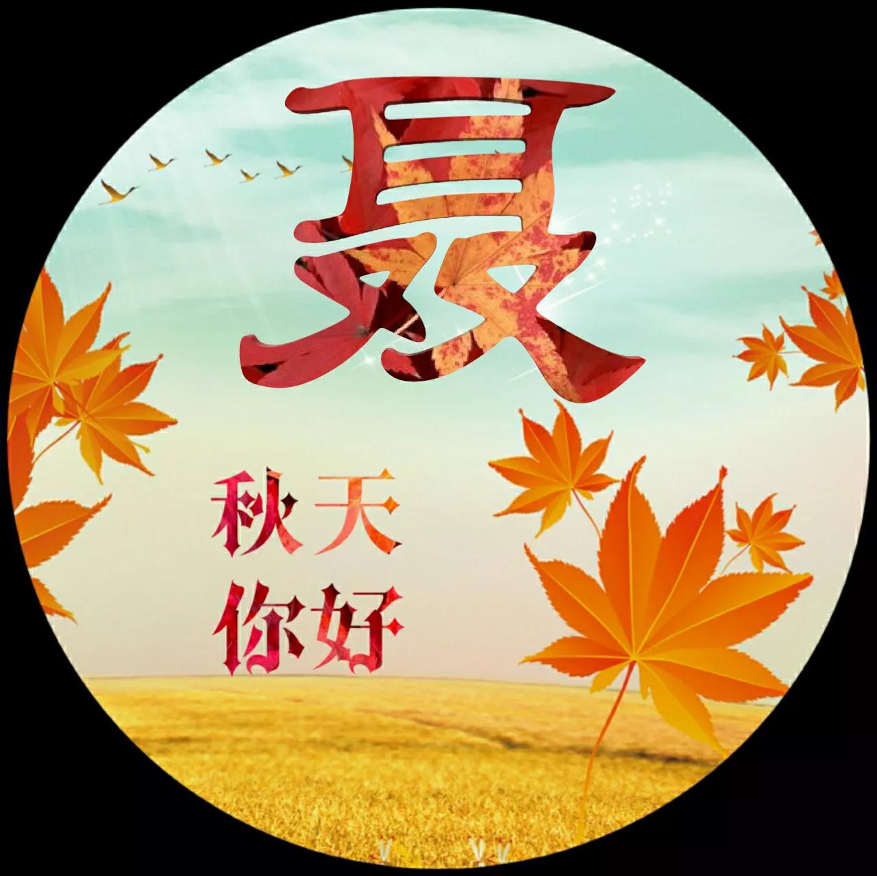 88张微信头像，秋天很美，就像一幅画