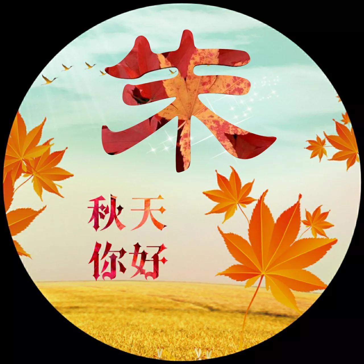 88张微信头像，秋天很美，就像一幅画